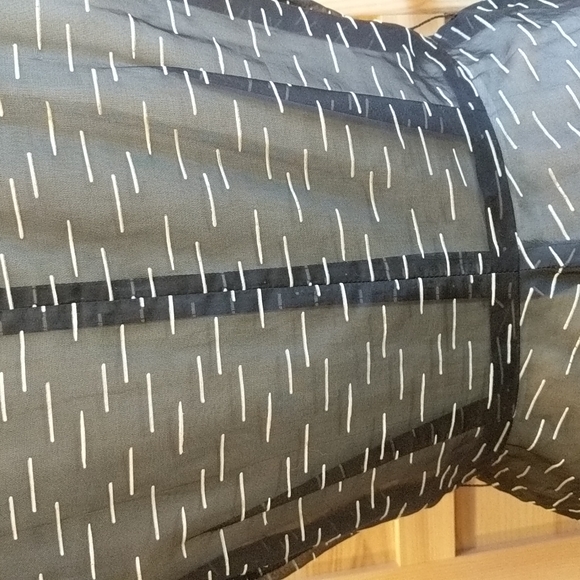 Sheer flocked nylon organza true vintage 1950s shirtwaist dress size M/L - Picture 17 of 17